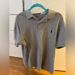 Mens Gray Polo